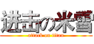 进击の米雪 (attack on titan)
