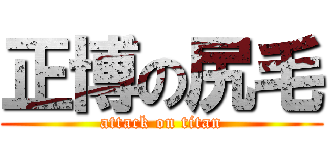 正博の尻毛 (attack on titan)