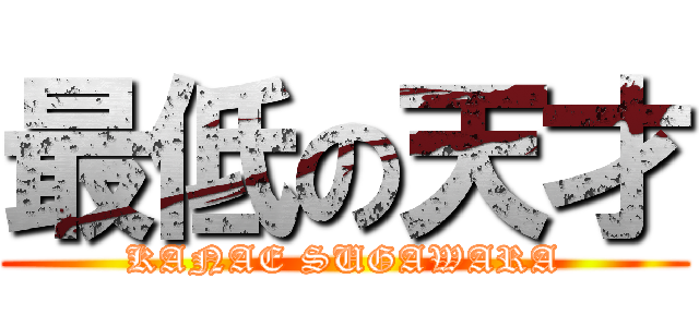 最低の天才 (KANAE SUGAWARA)