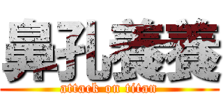 鼻孔養養 (attack on titan)