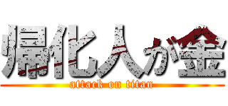帰化人が金 (attack on titan)