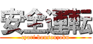 安全運転 (cyari bousouzoku)