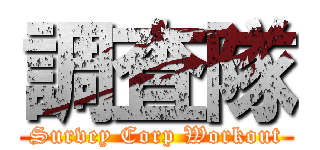 調査隊 (Survey Corp Workout)