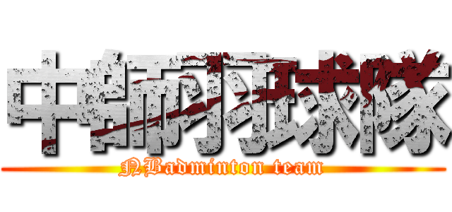 中師羽球隊 (NBadminton team)