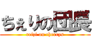 ちぇりの団長 (reizi on cherrys)