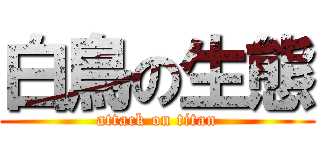 白鳥の生態 (attack on titan)