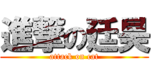 進撃の廷昊 (attack on cat)