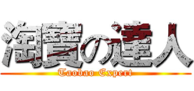 淘寶の達人 (Taobao Expert)