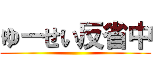 ゆーせい反省中 ()