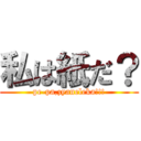 私は紙だ？ (pe-pa,zyaneleka!!!)