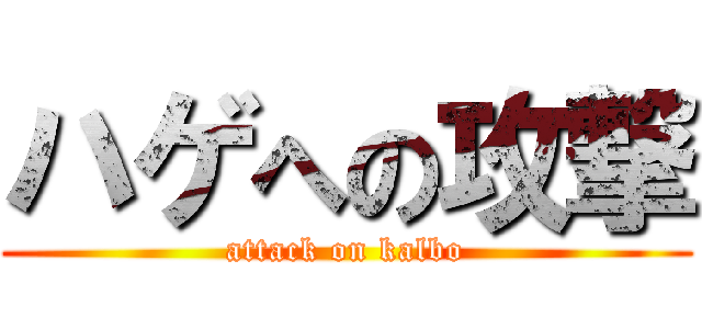 ハゲへの攻撃 (attack on kalbo)