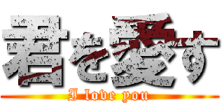 君を愛す (I love you)