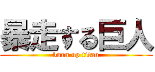 暴走する巨人 (burn up titan)