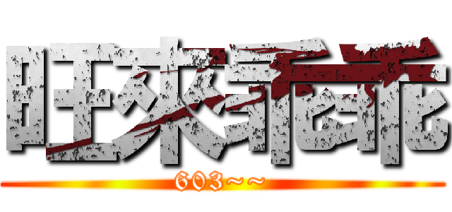 旺來乖乖 (603~~)