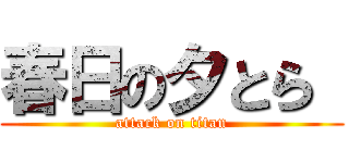 春日の夕とら  (attack on titan)