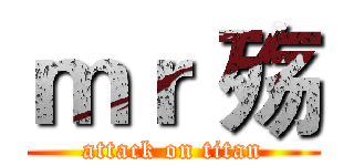 ｍｒ 殇 (attack on titan)