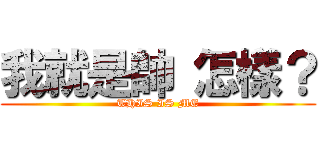 我就是帥 怎樣？ (THIS IS ME)