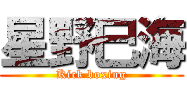 星野巳海 (Kick boxing)