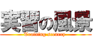 実習の風景 (Training scenery )