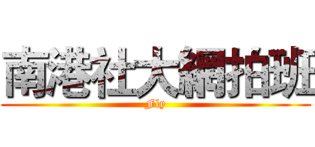 南港社大網拍班 (Fly)