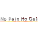Ｎｏ Ｐａｉｎ Ｎｏ Ｇａｉｎ (Believe yourslef)
