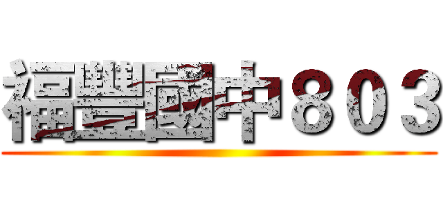 福豐國中８０３ ()