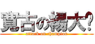 寛古の楊大帅 (attack on champion)