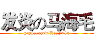 发炎の马海毛 (gaynet crew Dec.2014)