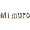 Ｍｉ ｍｕｒｏ (: D)