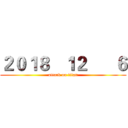 ２０１８   １２      ６ (attack on titan)