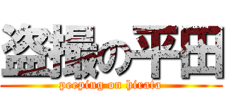 盗撮の平田 (peeping on hirata)