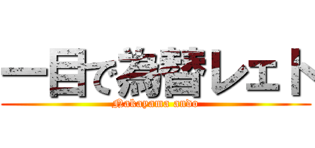 一目で為替レェト (Nakayama ando)