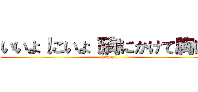 いいよ！こいよ！胸にかけて胸に！ (kitanai)