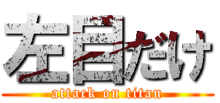 左目だけ (attack on titan)