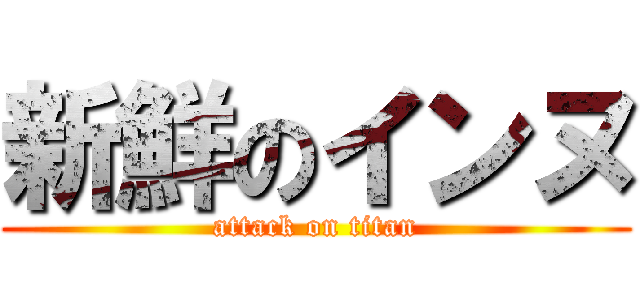 新鮮のインヌ (attack on titan)