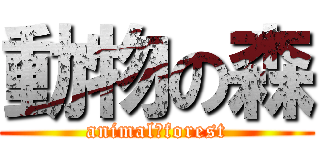 動物の森 (animal　forest)