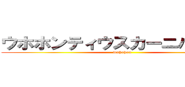 ウホホンティウスカーニバル開催 (wuhohon)