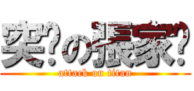 突擊の張家瑗 (attack on titan)