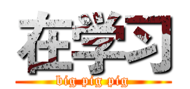 在学习 (big pig pig)
