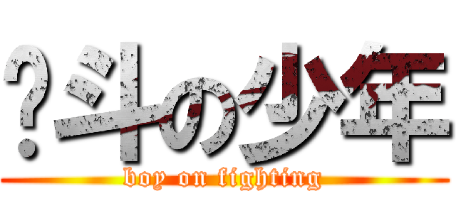 战斗の少年 (boy on fighting)