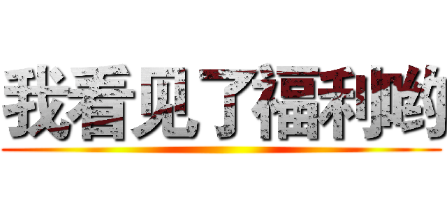 我看见了福利哟 ()