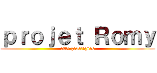 ｐｒｏｊｅｔ Ｒｏｍｙ (arts plastiques)
