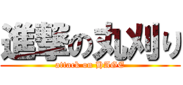 進撃の丸刈り (attack on HAGE)