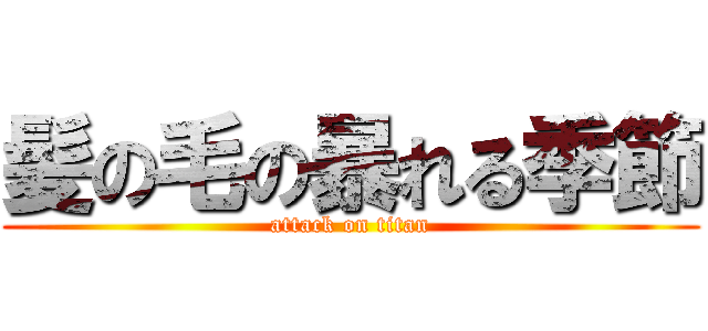 髪の毛の暴れる季節 (attack on titan)