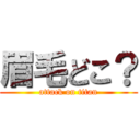 眉毛どこ？ (attack on titan)