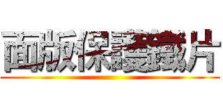 面版保護鐵片 ()