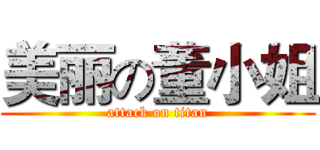 美丽の董小姐 (attack on titan)
