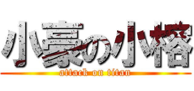 小豪の小榕 (attack on titan)
