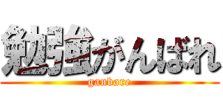 勉強がんばれ (ganbare)