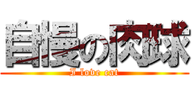 自慢の肉球 (I love cat)